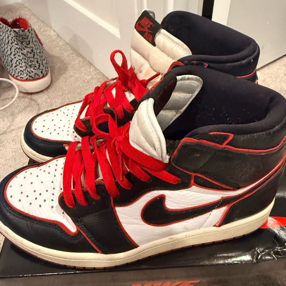 Nike Air Red and Black High-Tops main image 4